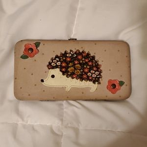 Cute hedgehog wallet
